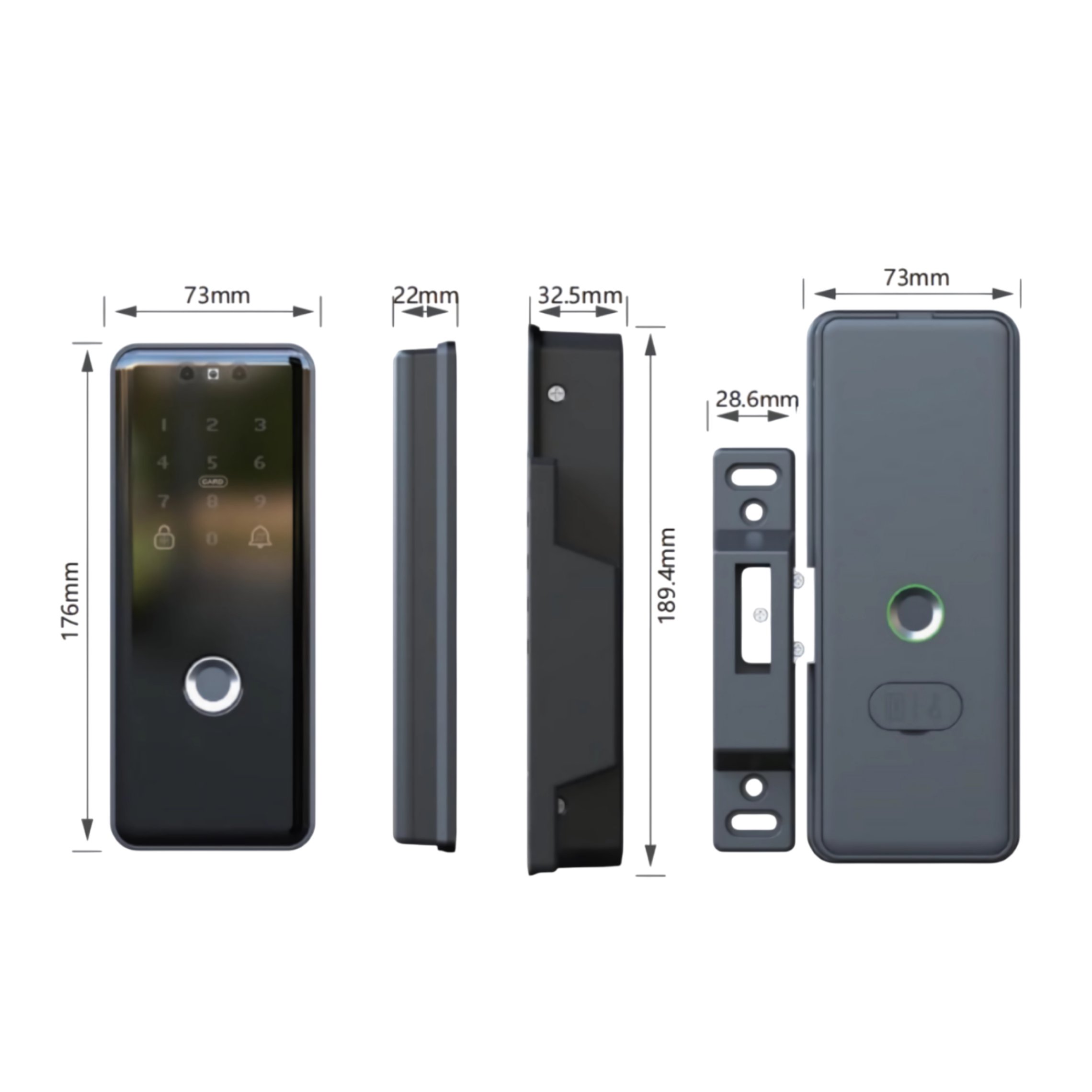 Glass Door Lock