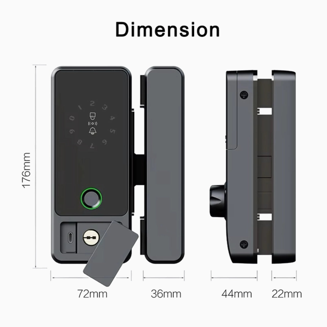 Smart Glass Door Lock