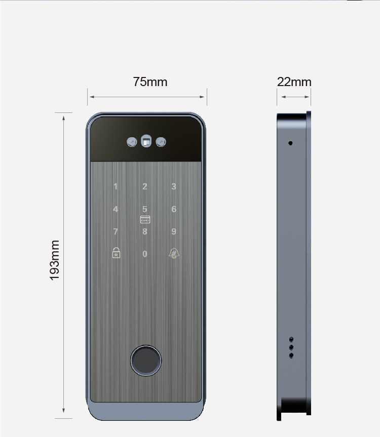 Smart Glass Door Lock